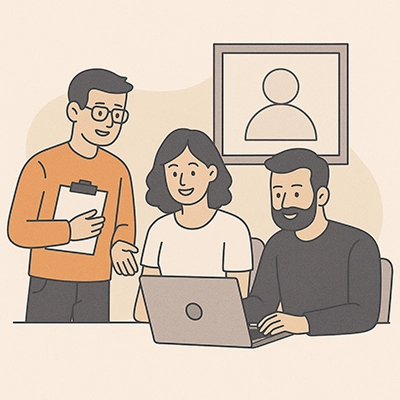 Yazılım ekibi ofiste birlikte çalışıyor